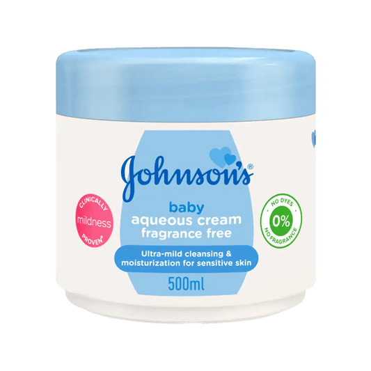 Johnson's Baby Fragrance Free Aqueous Cream, 500ml - Vaids Pharmacy