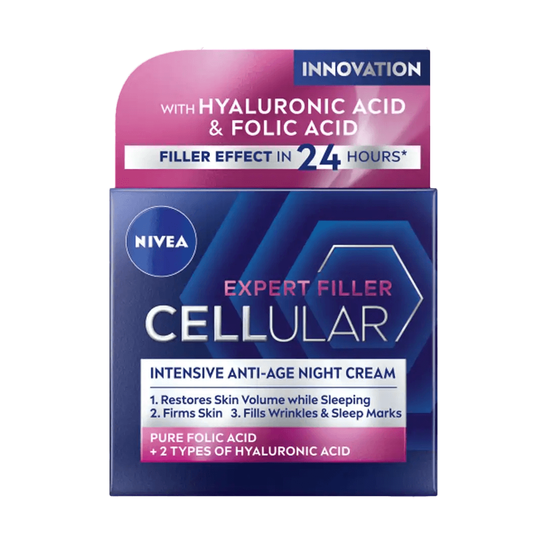 Nivea Cellular Anti-Age Skin Rejuvenation Night Cream, 50ml - Vaids Pharmacy