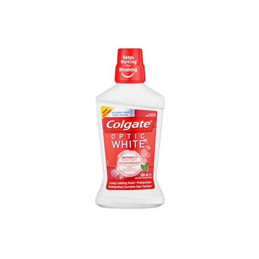 Colgate Optic White Daily Mouthwash Whitening, 500ml - Vaids Pharmacy