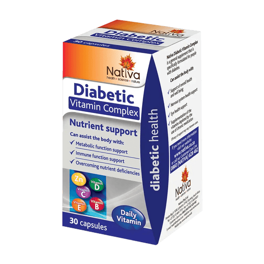 Nativa Diabetic Vitamin Complex Capsules, 30's - Vaids Pharmacy