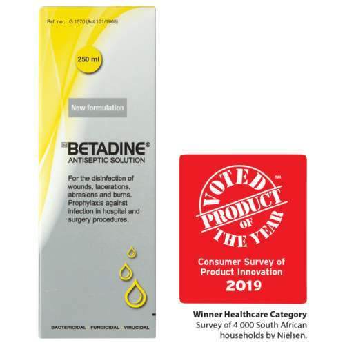 Betadine Antiseptic Solution, 250ml - Vaids Pharmacy