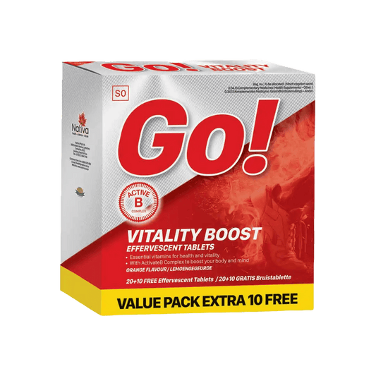Nativa Go! Vitality Boost Effervescent Tablets, 30's - Vaids Pharmacy