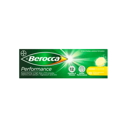 Berocca Mango Effervescent Tablets, 10's - Vaids Pharmacy