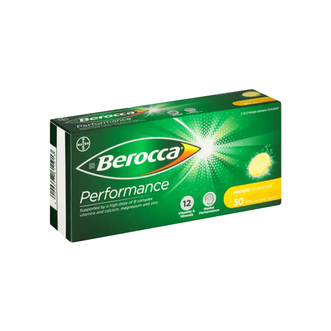 Berocca Performance Effervescent Tablets 30's, Assorted - Vaids Pharmacy