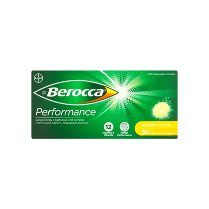 Berocca Performance Effervescent Tablets 30's, Assorted - Vaids Pharmacy