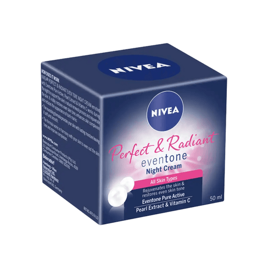 Nivea Perfect & Radiant Facial Night Cream, 50ml - Vaids Pharmacy