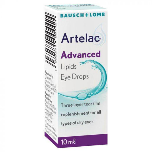 Bausch+Lomb Artelac Advanced Lipids Eye Drops, 10ml - Vaids Pharmacy