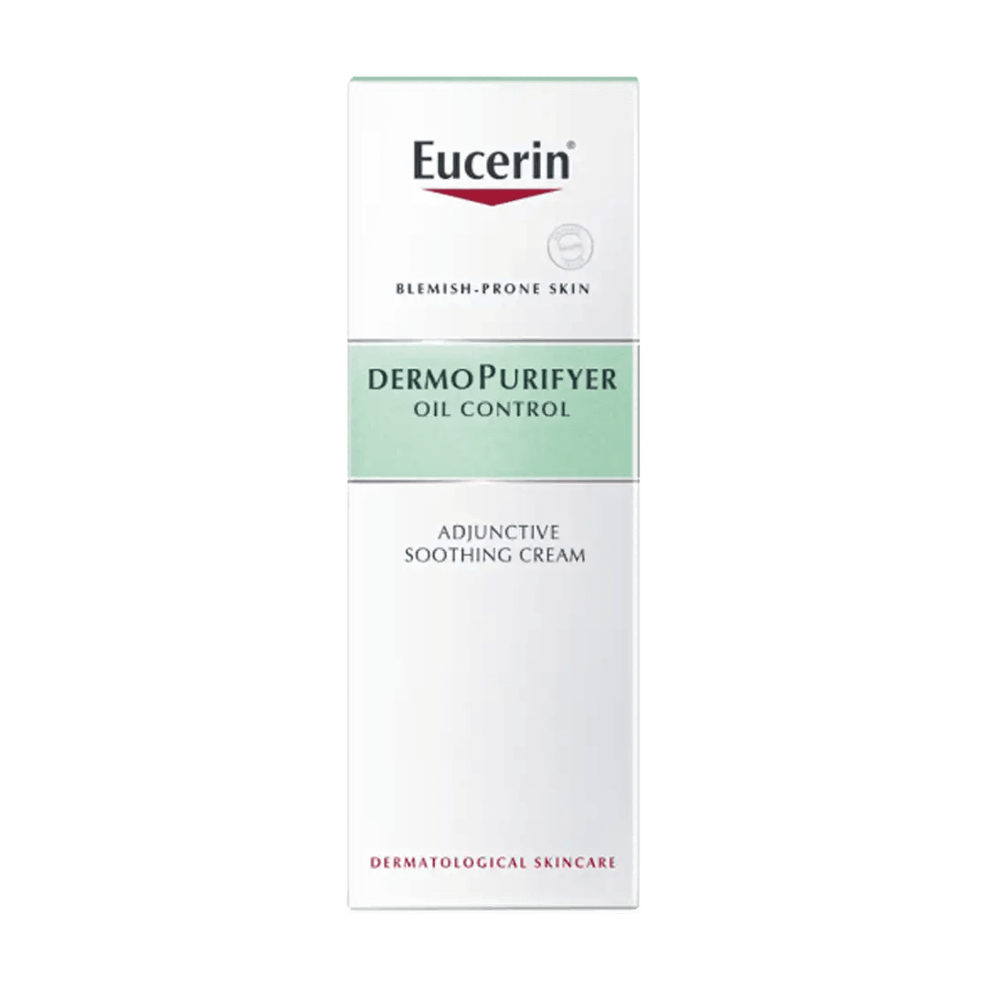 Eucerin DermoPurifyer Oil Control Adjunctive Soothing Cream, 50ml - Vaids Pharmacy
