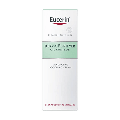 Eucerin DermoPurifyer Oil Control Adjunctive Soothing Cream, 50ml - Vaids Pharmacy