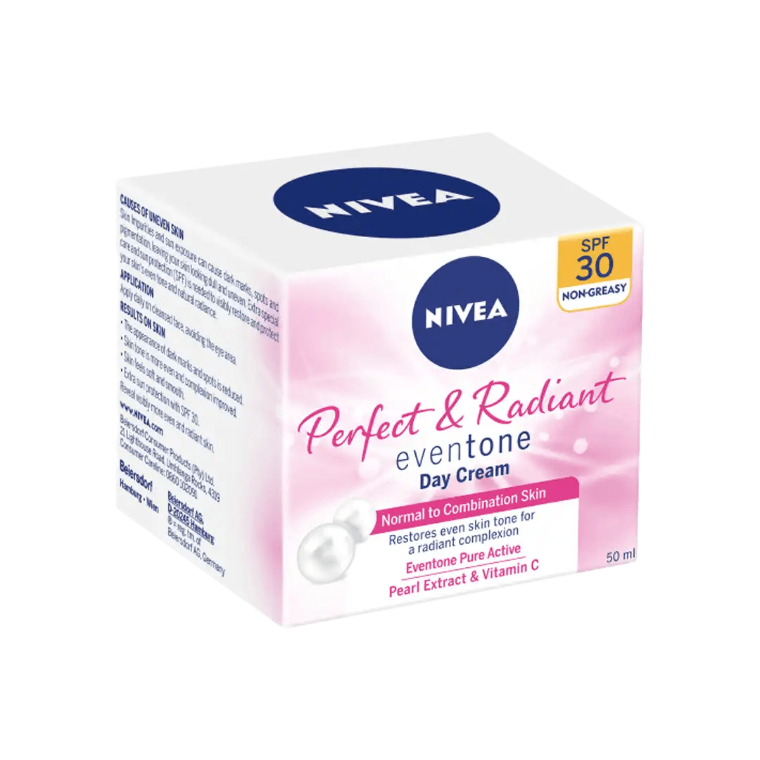 Nivea Perfect and Radiant Day Cream SPF30, 50ml - Vaids Pharmacy