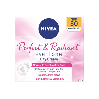 Nivea Perfect and Radiant Day Cream SPF30, 50ml - Vaids Pharmacy