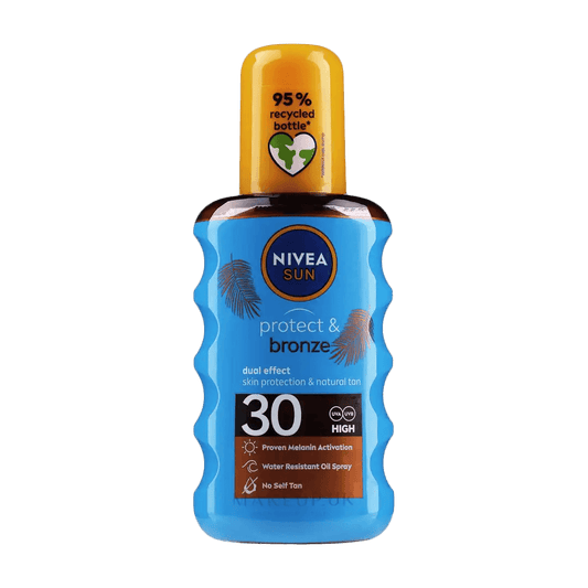 Nivea Sun Protect and Bronze Oil Spray SPF30, 200ml - Vaids Pharmacy