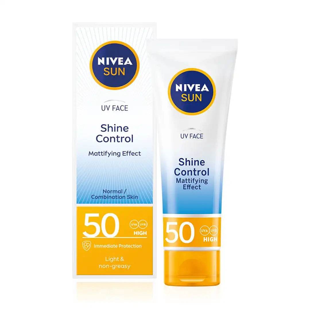 Nivea Sun UV Face Shine Control Cream SPF50, 50ml - Vaids Pharmacy