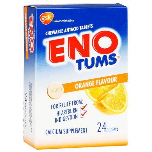 Eno Tabs Chewable Orange, 24's - Vaids Pharmacy