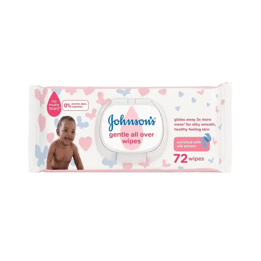 Johnson's Baby Wipes Gentle With Lid, 72's - Vaids Pharmacy