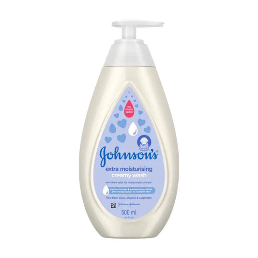Johnson's Baby Extra Moisturising Creamy Wash, 500ml - Vaids Pharmacy