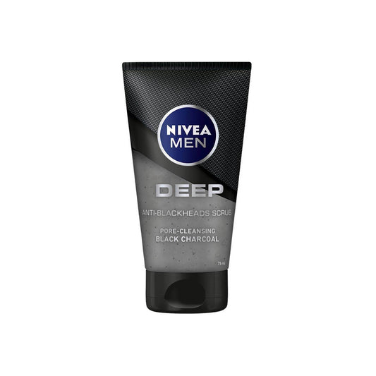 Nivea Men Deep Anti-Blackhead Facial Scrub, 75ml - Vaids Pharmacy