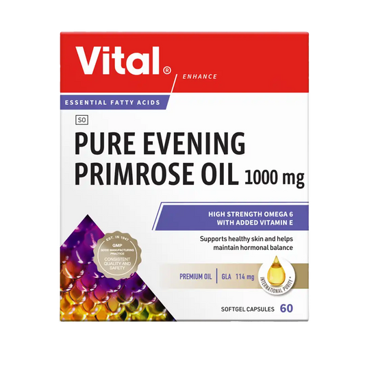 Vital Pure Evening Primrose Oil 1000mg Capsules, 60's