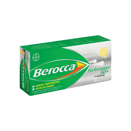 Berocca Focus 50+ Tablets, 30's - Vaids Pharmacy
