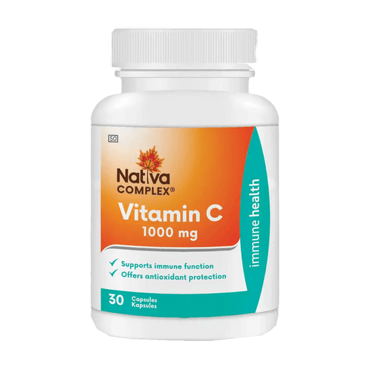 Nativa Complex Vit C 1000mg Capsules, 30's - Vaids Pharmacy