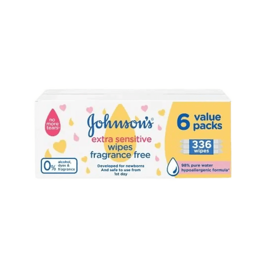 Johnson's Baby Wipes Extra Sensitive, 336's - Vaids Pharmacy