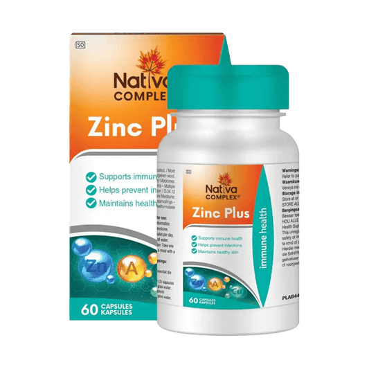 Nativa Zinc Plus Complex Capsules, 60's - Vaids Pharmacy