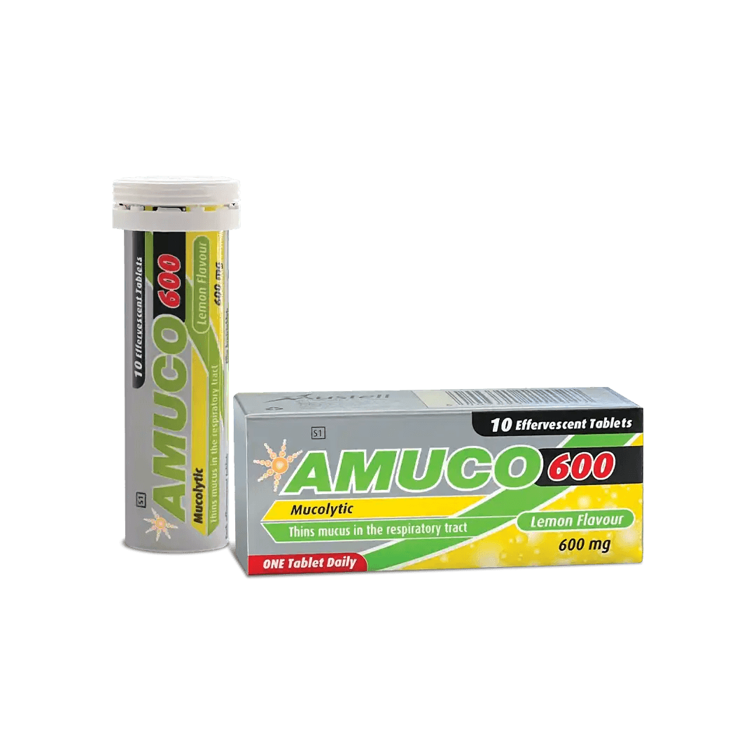 Amuco 600mg Effervescent Tablets, 10's - Vaids Pharmacy