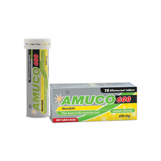 Amuco 600mg Effervescent Tablets, 10's - Vaids Pharmacy
