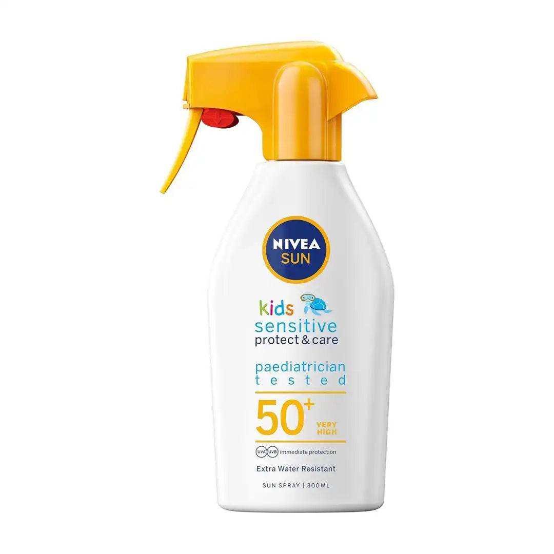 Nivea Sun Kids SPF50+ Sensitive Protect & Care Trigger Spray, 270ml - Vaids Pharmacy
