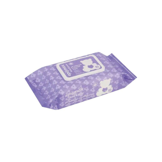 Epi-Max Baby & Junior Unscented Wipes, 80's - Vaids Pharmacy