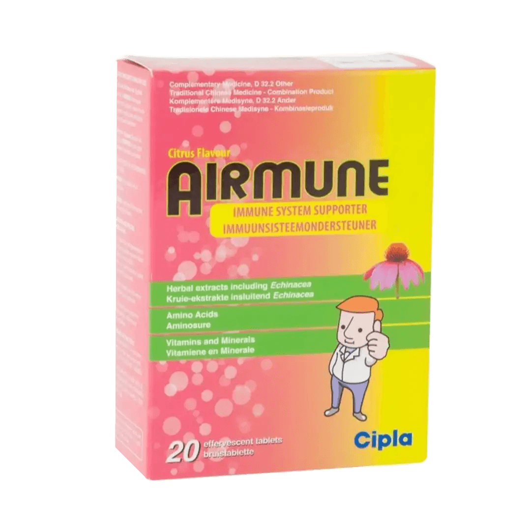 Airmune Effervescent Tablets Citrus, 20's - Vaids Pharmacy