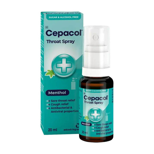 Cepacol Throat Spray Sugar Alcohol Free Menthol, 20ml - Vaids Pharmacy