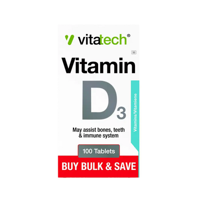 Viatech Vitamin D3 Bulk Tablets, 100's