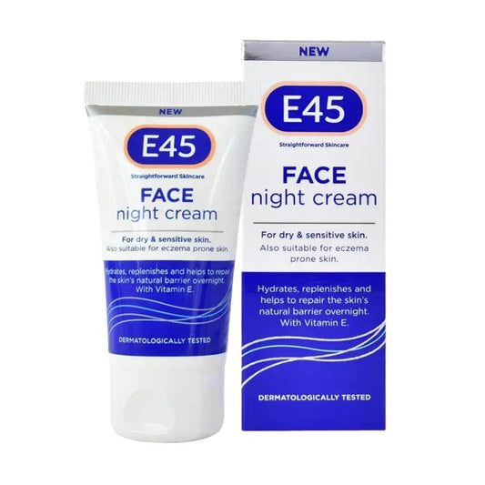 E45 Night Face Cream, 50ml - Vaids Pharmacy