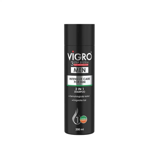 Vigro Men 2-in-1 Shampoo, 200ml - Vaids Pharmacy