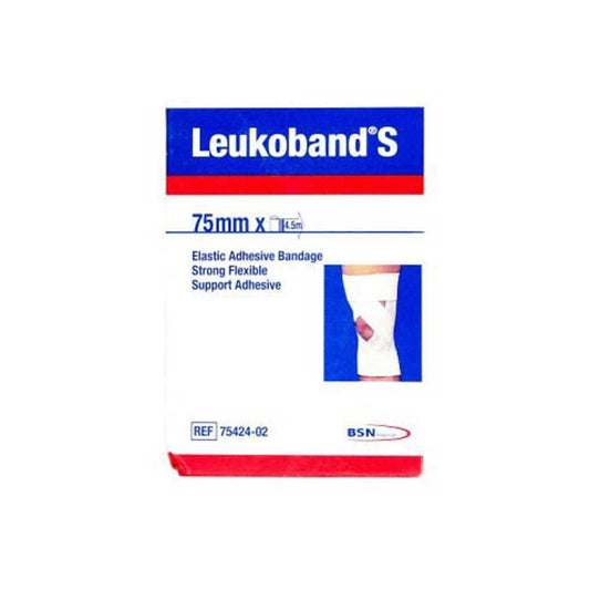 Leukoband Elastic Adhesive Bandage 75mm x 4,5m - Vaids Pharmacy