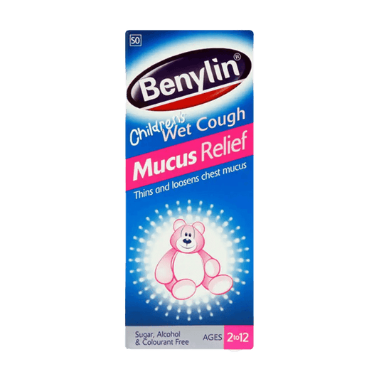 Benylin Children's Wet Cough Mucus Relief Syrup, 100ml - Vaids Pharmacy