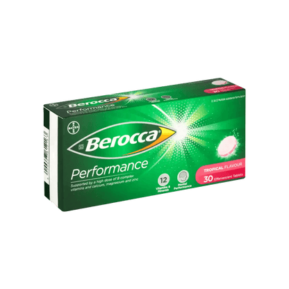 Berocca Performance Effervescent Tablets 30's, Assorted - Vaids Pharmacy