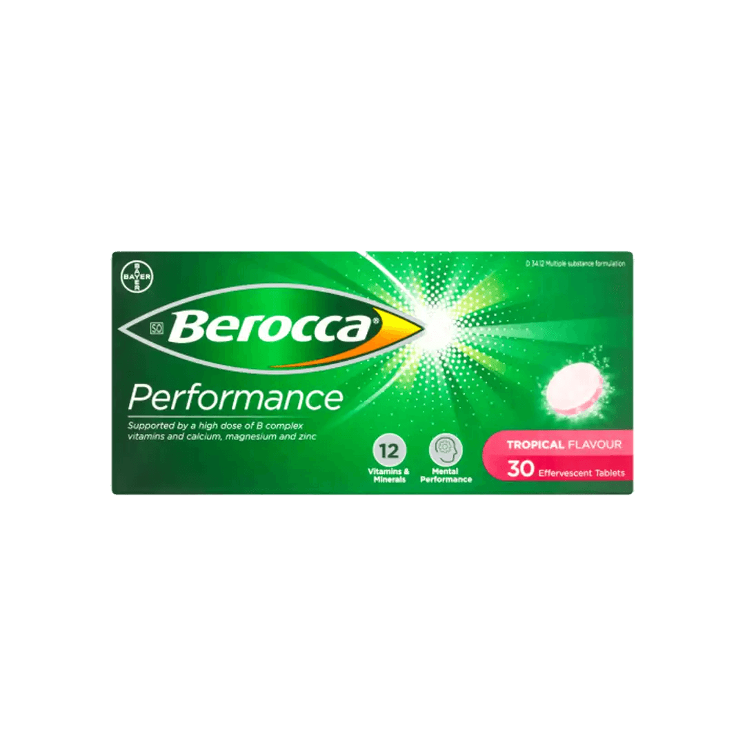 Berocca Performance Effervescent Tablets 30's, Assorted - Vaids Pharmacy