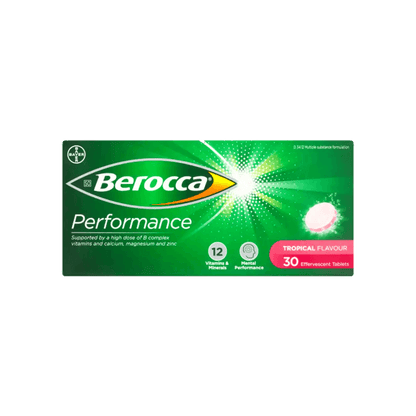 Berocca Performance Effervescent Tablets 30's, Assorted - Vaids Pharmacy