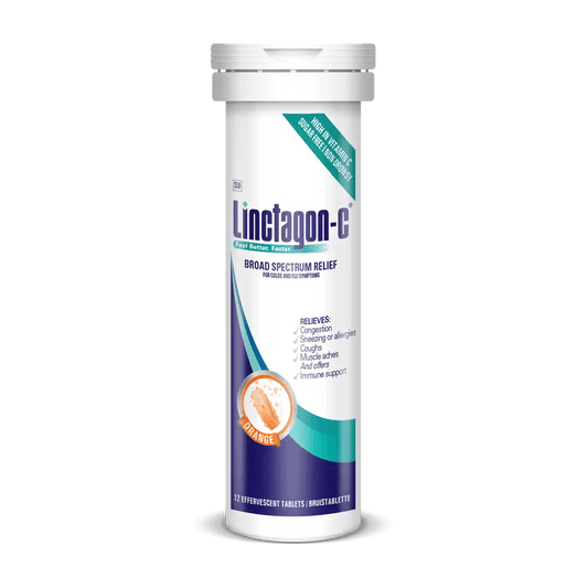 Linctagon-C Orange Eff Tablets, 12's - Vaids Pharmacy
