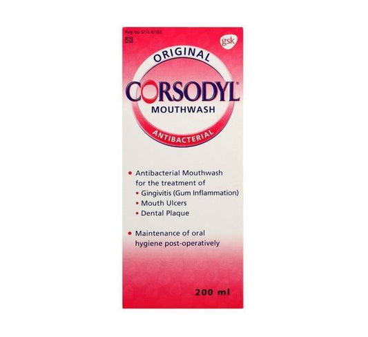Corsodyl Mouthwash Original, 200ml - Vaids Pharmacy