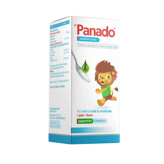 Panado Paediatric Syrup Peppermin, 100ml - Vaids Pharmacy