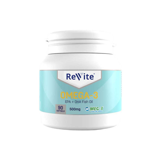 Revite Omega-3 500mg Capsules, 90's - Vaids Pharmacy