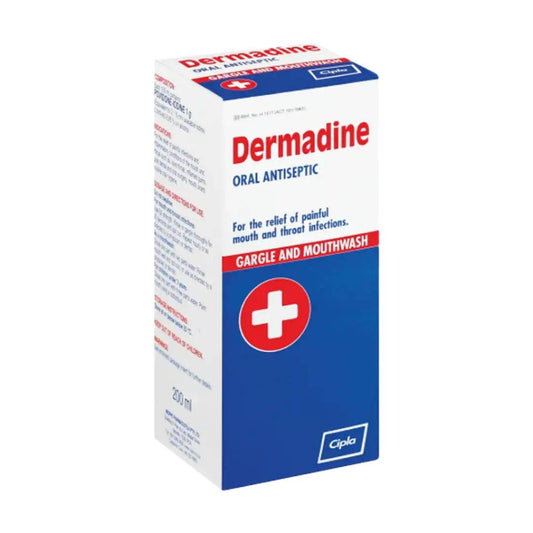 Dermadine Oral Antiseptic Gargle And Mouthwash 200ml - Vaids Pharmacy