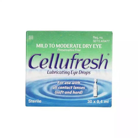 Allergan Cellufresh Lubricating Eye Drops 30 x 0.4ml - Vaids Pharmacy