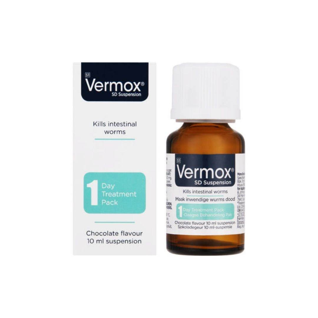 Vermox SD Suspension, 10ml - Vaids Pharmacy
