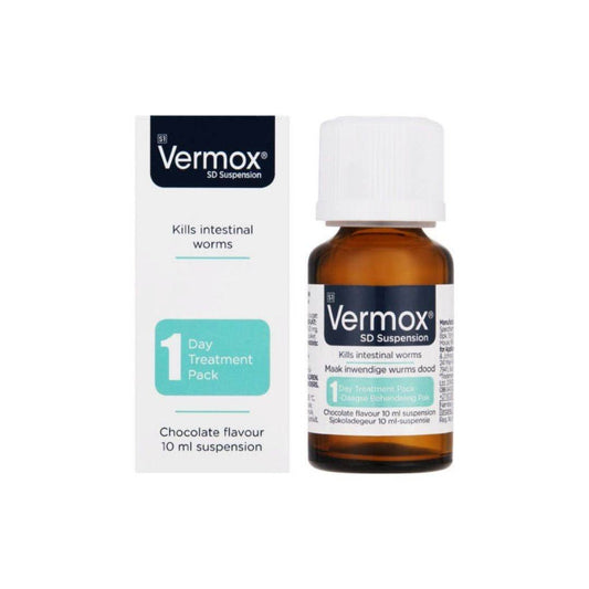 Vermox SD Suspension, 10ml - Vaids Pharmacy
