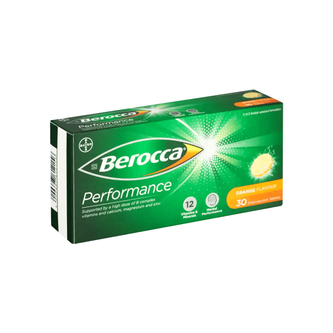 Berocca Performance Effervescent Tablets 30's, Assorted - Vaids Pharmacy