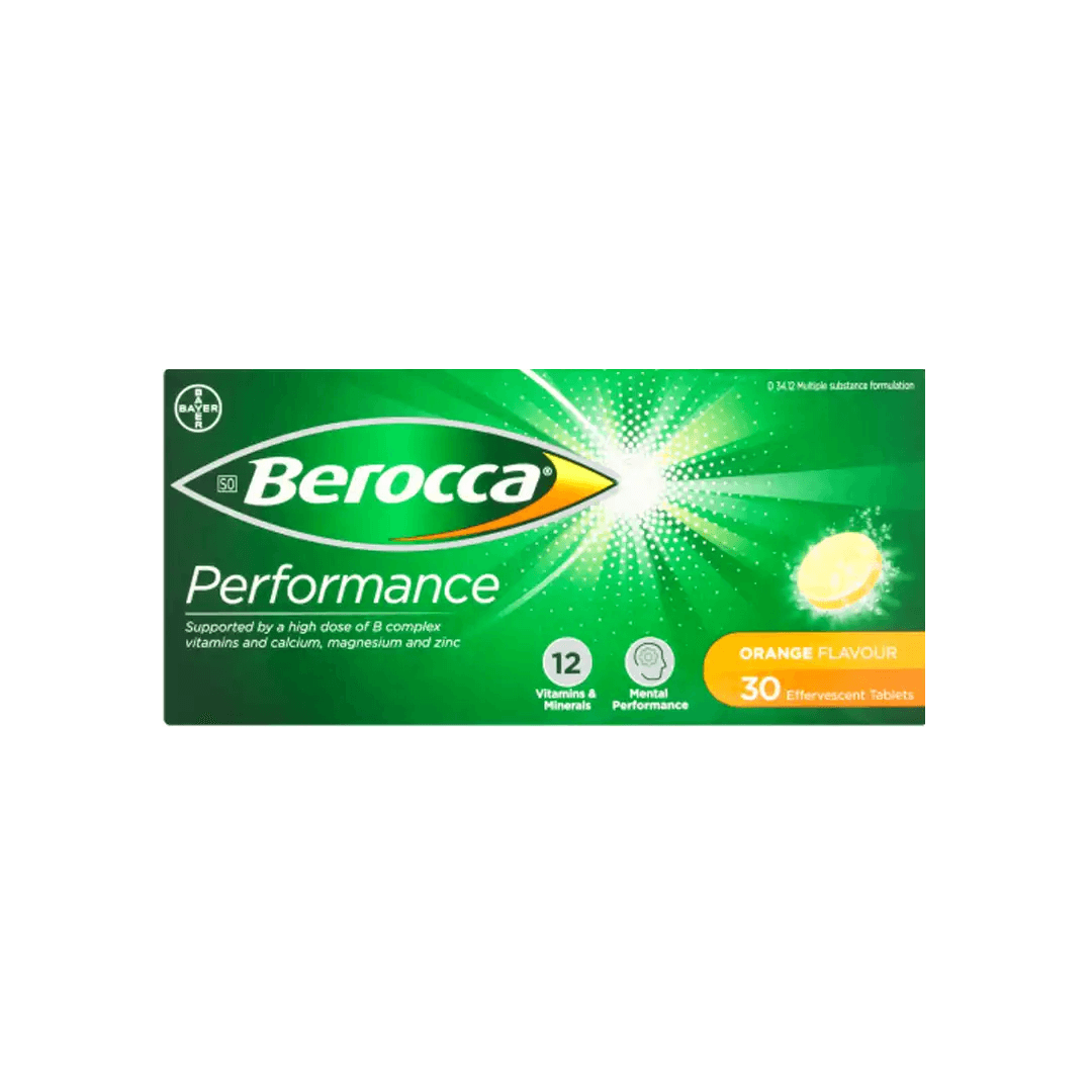 Berocca Performance Effervescent Tablets 30's, Assorted - Vaids Pharmacy